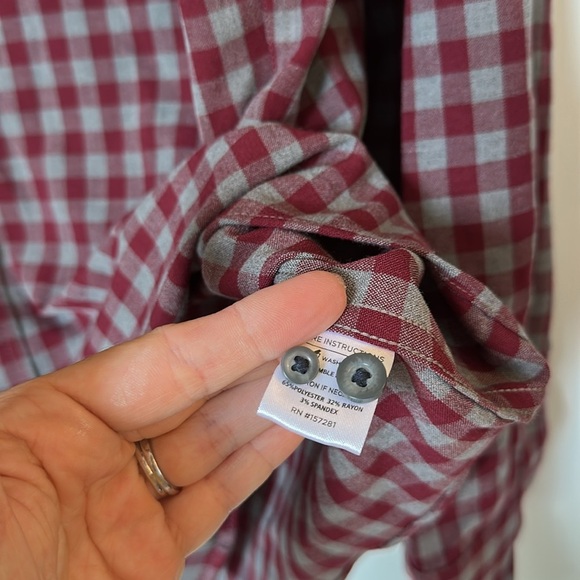 Mizzen + Main Shirt Size XXL City Flannel 2XL Long Sleeve Button Down Mens - Picture 4 of 5